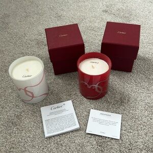 Cartier candles set of 2